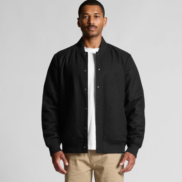 5512 Men's Felt Bomber Jacket Thumbnail