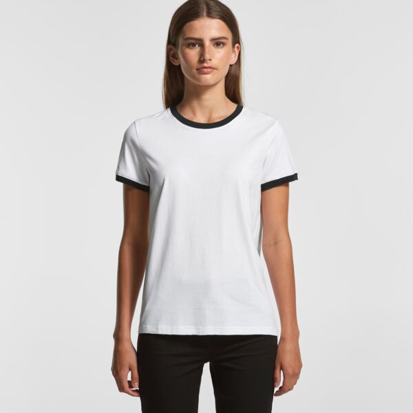 4053 Women's Maple Ringer Tee Thumbnail